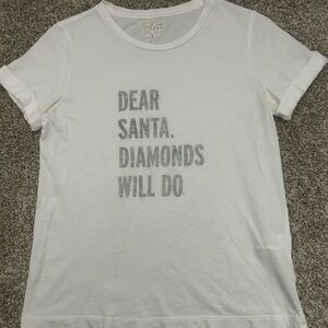 Kate Spade Dear Santa Graphic Tee XS